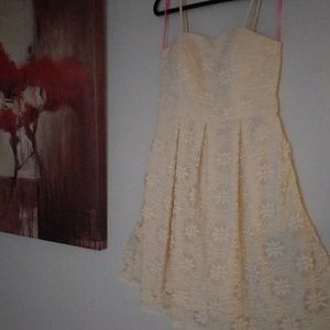 Cream and lace Isaac dress